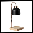 Lâmpada de design Lithomy com efeito de vela quente, criando ambiente acolhedor e elegante na decoração.