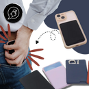 Porta-cartões adesivo para telefone Bosheng, design elegante para armazenamento de cartões, compatível com dispositivos móveis.