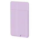 Porta-cartões adesivo para telefone Bosheng, carteira estética roxa, com espaço para cartões, fixada na parte de trás do celular.