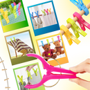 Conjunto de 5 pinces multi-usages com borda arredondada, acessórios de habilmente da marca Aetomce, para diversas aplicações.