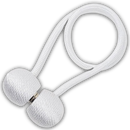Conjunto de 2 ganchos magnéticos bege para cortinas, acessórios para tratamento de janelas, marca Aetomce.