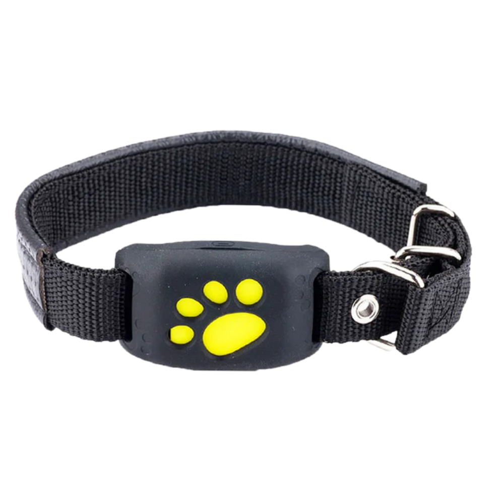 Collier de repérage GPS para animais de estimação Aetomce, com dispositivo de localização, ajustável e confortável para pets.