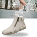 Bottes chiques e ergonômicas da marca Afdoent em couro kaki, com interior de polar, tamanho EU 35, para conforto e estilo.