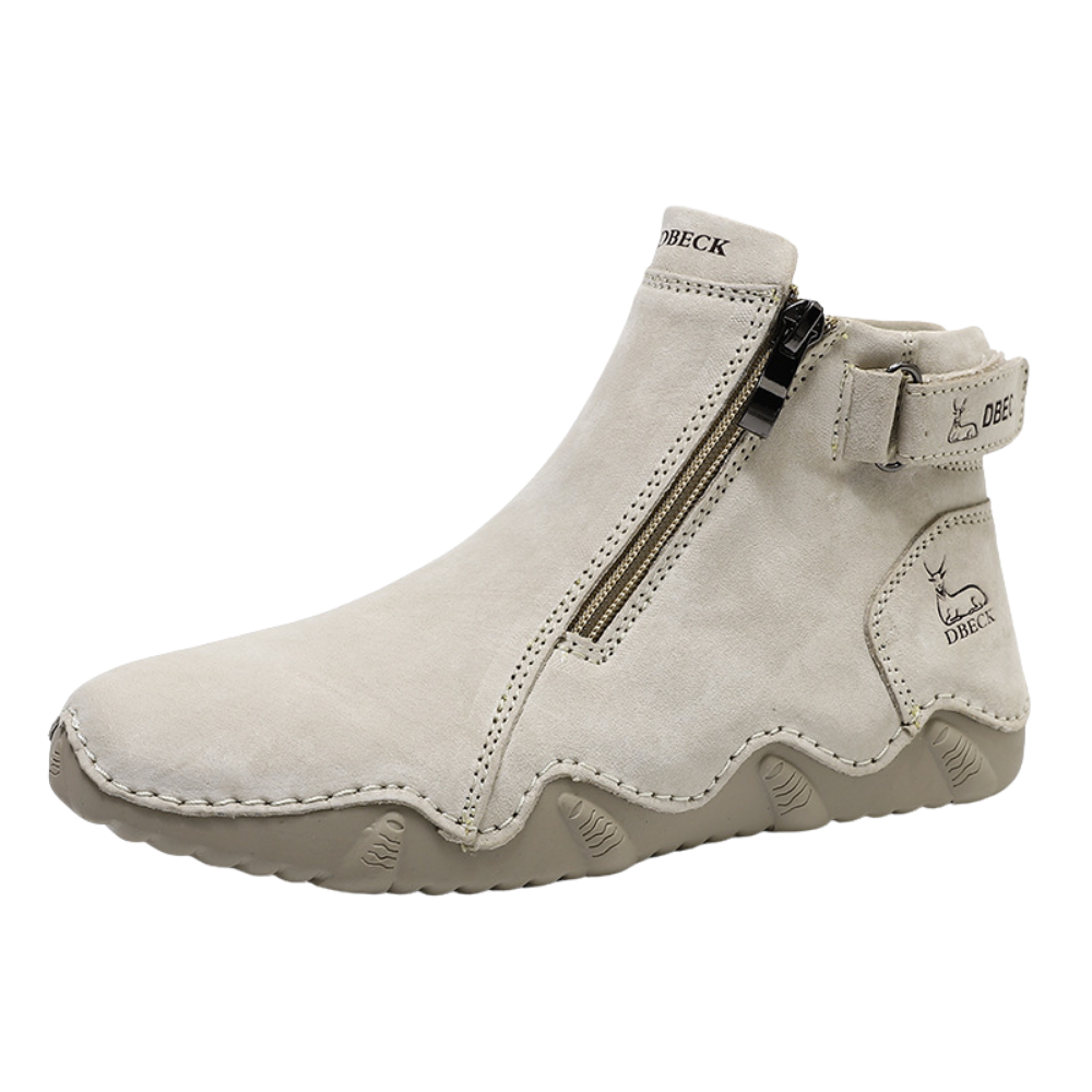 Bottes chics e ergonômicas da Afdoent com forro em polar na cor kaki, modelo europeu 35, calçado confortável e elegante
