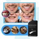 Faixas de branqueamento de dentes com carvão e hortelã, produto de cuidados bucais da marca Ailiu, com embalagem visível.