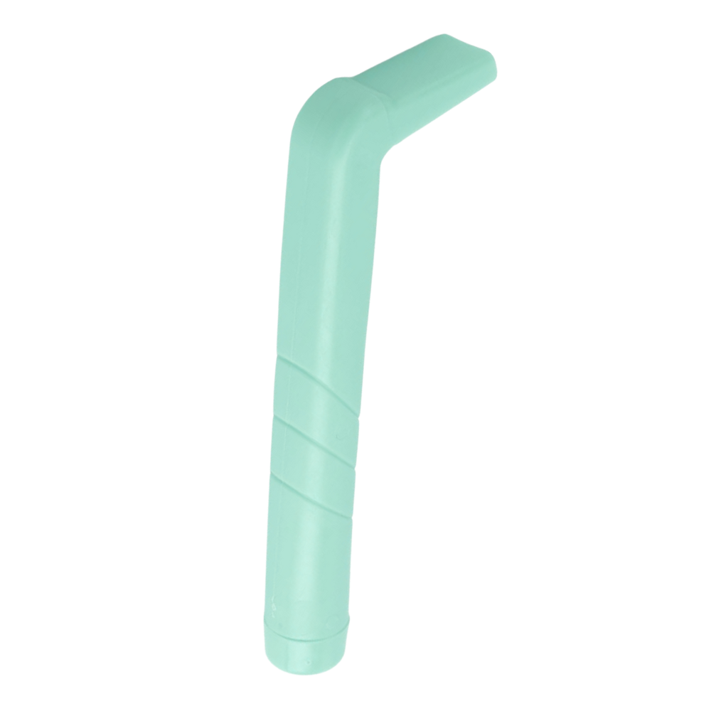 Canudo reutilizável para evitar soluços, marca Aim Dynamics, artigo de festa verde, feito de material durável e ecológico.