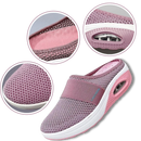 Sapatos slip-on Ozerty France com almofada de ar para diabéticos, design confortável para cuidado do pé e suporte ao bem-estar.