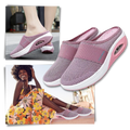 Sapatos slip-on com almofada de ar da Ozerty França, ideal para cuidados do diabetes e conforto para o cuidado das costas.