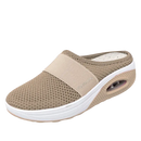 Sapatos slip-on Ozerty França com amortecedor de ar para diabéticos, projetados para conforto e cuidado do dorso.