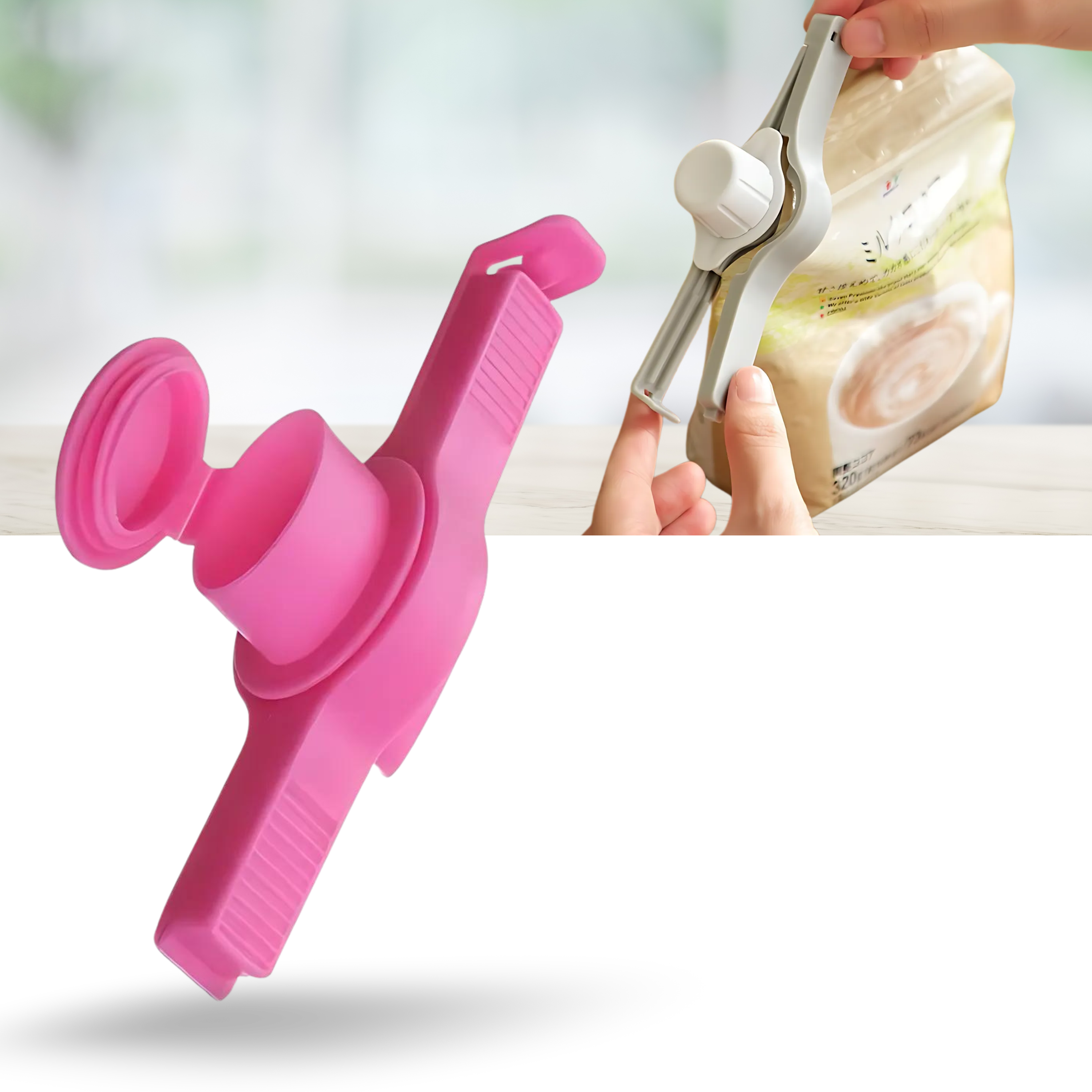Clips herméticos da The Red Sun para sacos de batatas fritas, acessórios de armazenamento alimentar, vedam sacos de forma segura.