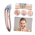 Aspirador de pontos negros da Akloker, dispositivo facial de limpeza de pele com design rosa e tecnologia de extração de cravos.