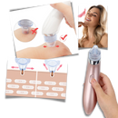 Aspirador de pontos negros facial da Akloker, dispositivo de cosméticos rosa para limpeza da pele do rosto.