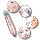 Aspirador de pontos negros Akloker, aparelho de limpeza facial com design em rosa para remover cravos e impurezas.