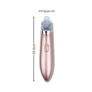 Aspirador de pontos negros da Akloker, dispositivo de limpeza facial em rosa, usado para remover cravos e impurezas da pele.