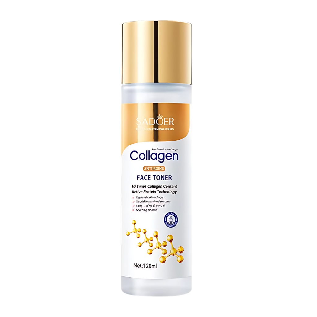 Loção tônica facial com colágeno da Alaparte, ajuda a iluminar e combater sinais de envelhecimento na pele.