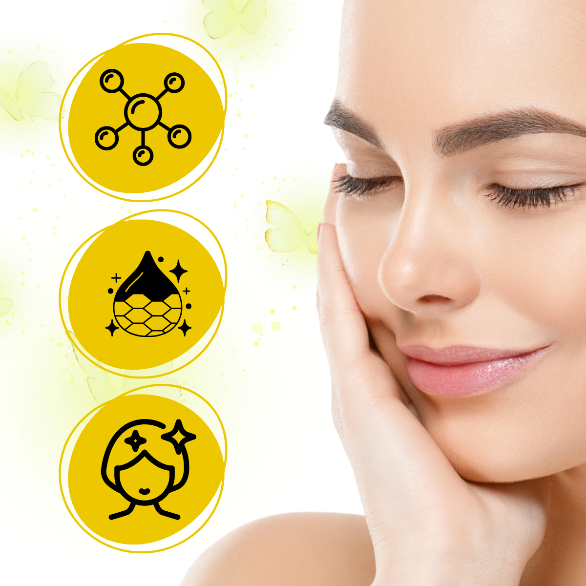 Loção tônica com colágeno da Alaparte-Toners, fórmula iluminadora e antienvelhecimento, em frasco de cosméticos.