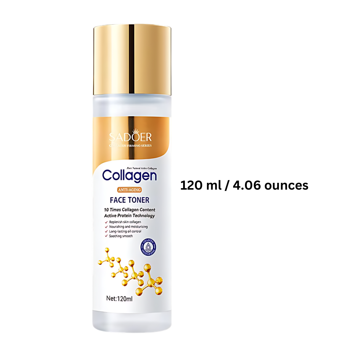 Loção tônica facial com colágeno da Alaparte-Toners, clareadora, anti-idade e revitalizante para a pele.