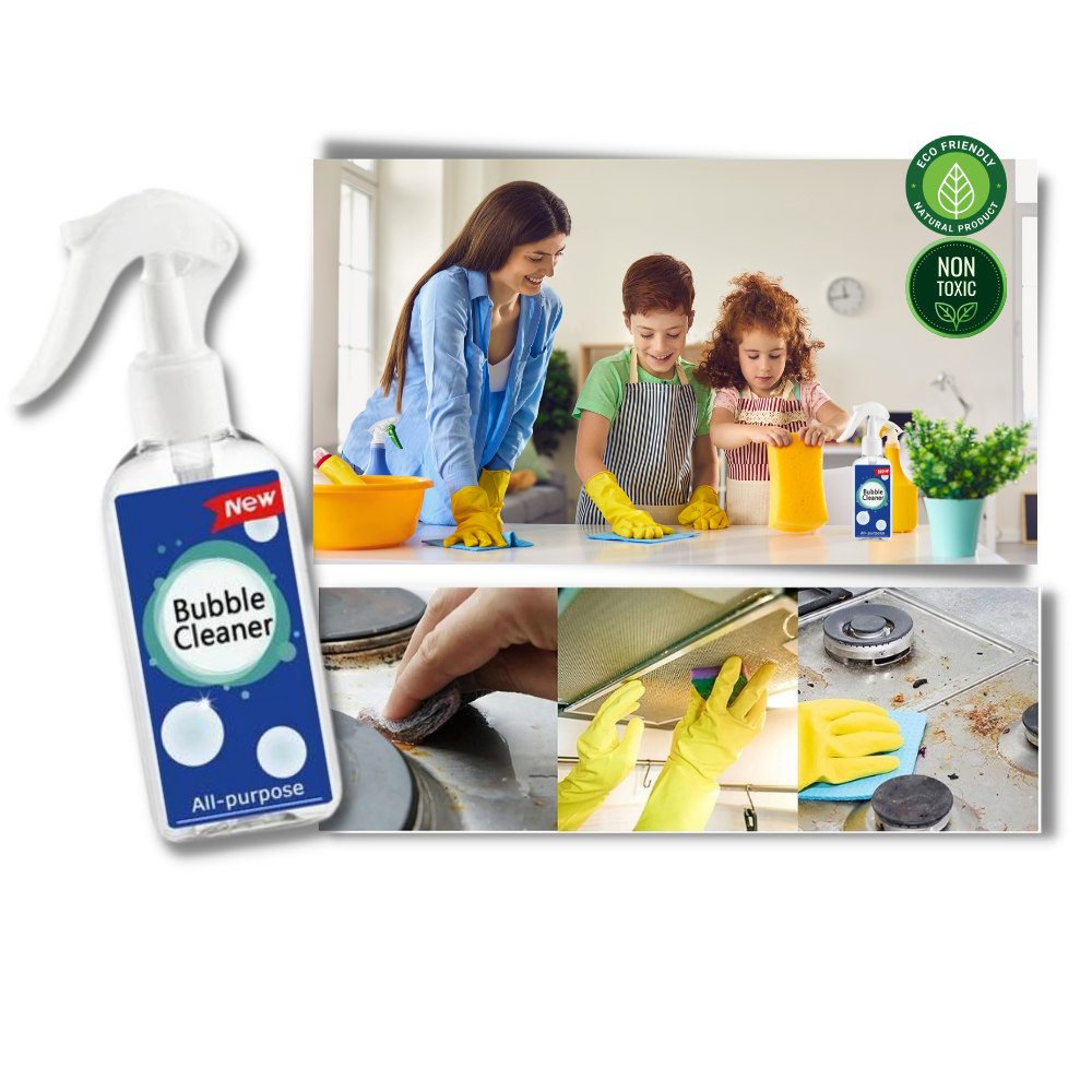 Spray nettoyant universal Miarhb para limpeza doméstica, embalagem verde, ideal para várias superfícies.