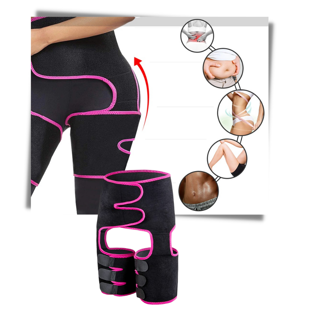 Cinturinha modeladora para mulheres, de treino e fitness, na cor preta, da marca Amazing Fashion Decoration.