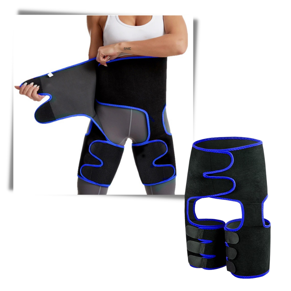 Cintura modeladora feminina da Amazing Fashion Decoration para treino e fitness, em cor preta, ajustável e confortável.