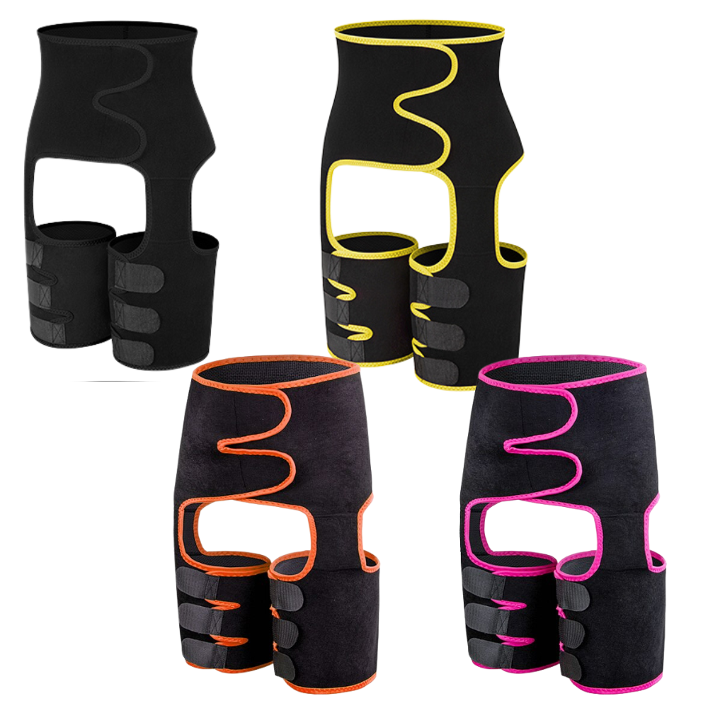 Cinturão de emagrecimento para cintura de mulheres, marca Amazing Fashion Decoration, em tecido preto para treino e fitness.