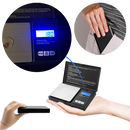 Balança digital de poche American Weigh Scales, acessório para ferramentas de medição e detectores, mostrada na imagem.