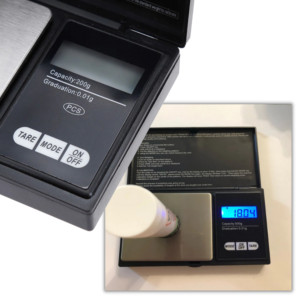 Balança digital de bolso American Weigh Scales, acessório para ferramentas de medição e detectores, exibida na imagem.