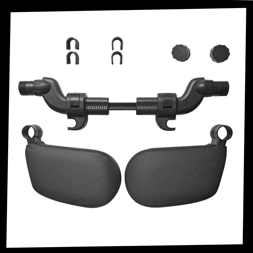 Apoio de cabeça preto para carro da marca Ametoys, feito de tecido, peça de reposição para automóveis e motos.