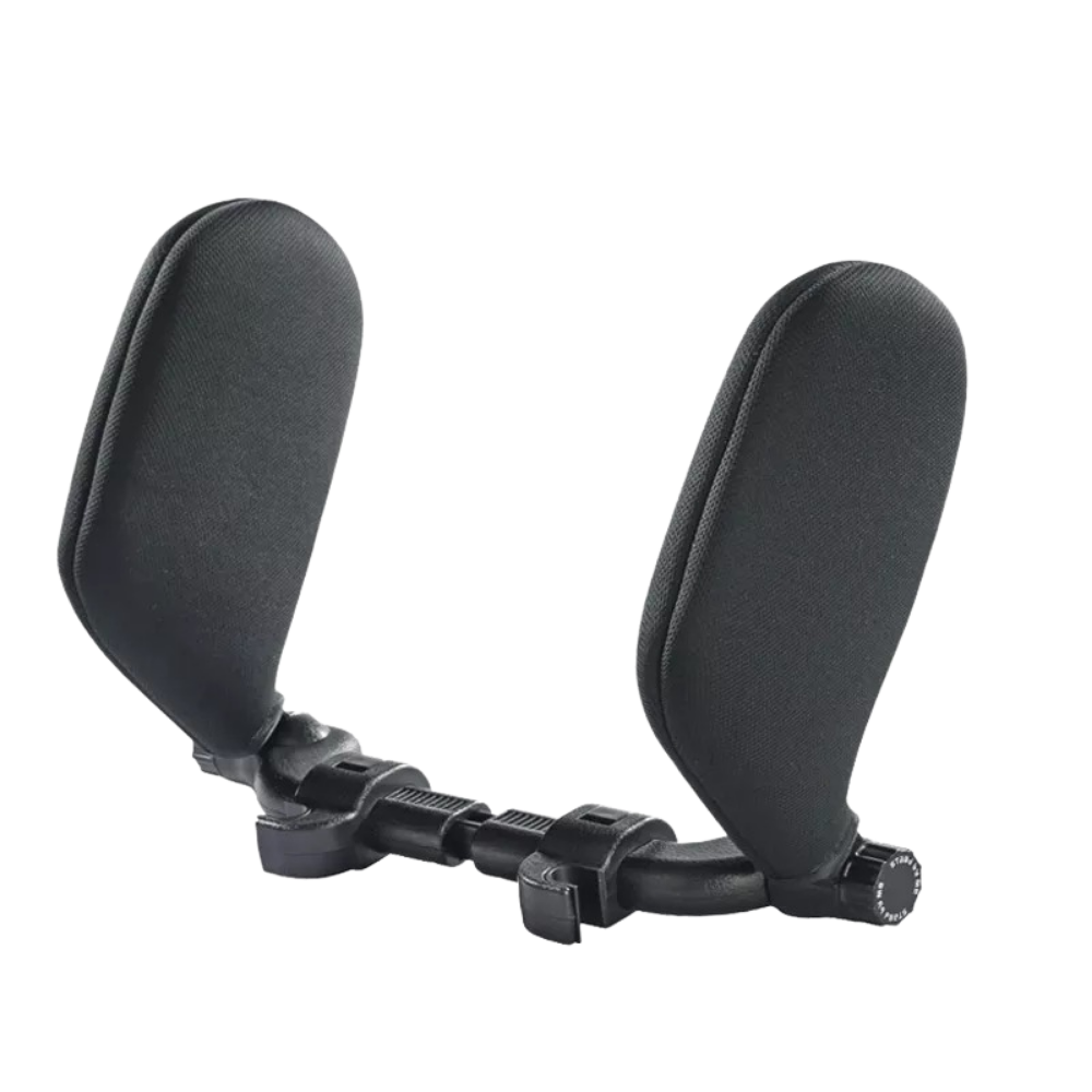 Almofada de cabeça para carro Ametoys, peça de reposição em tecido preto para assento de automóvel.
