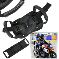 Cinto de segurança para passageiro de moto Ametoys, resistente e ajustável, para maior segurança durante viagens de motocicleta.