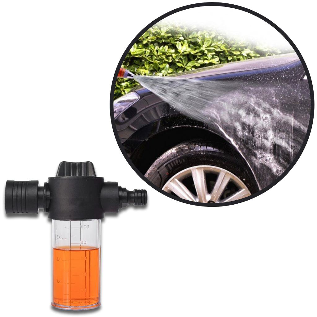 Bouteille de mousse pour laveuse à pression Amleso, 100ml, outil d'arrosage et irrigation pour nettoyage efficace.