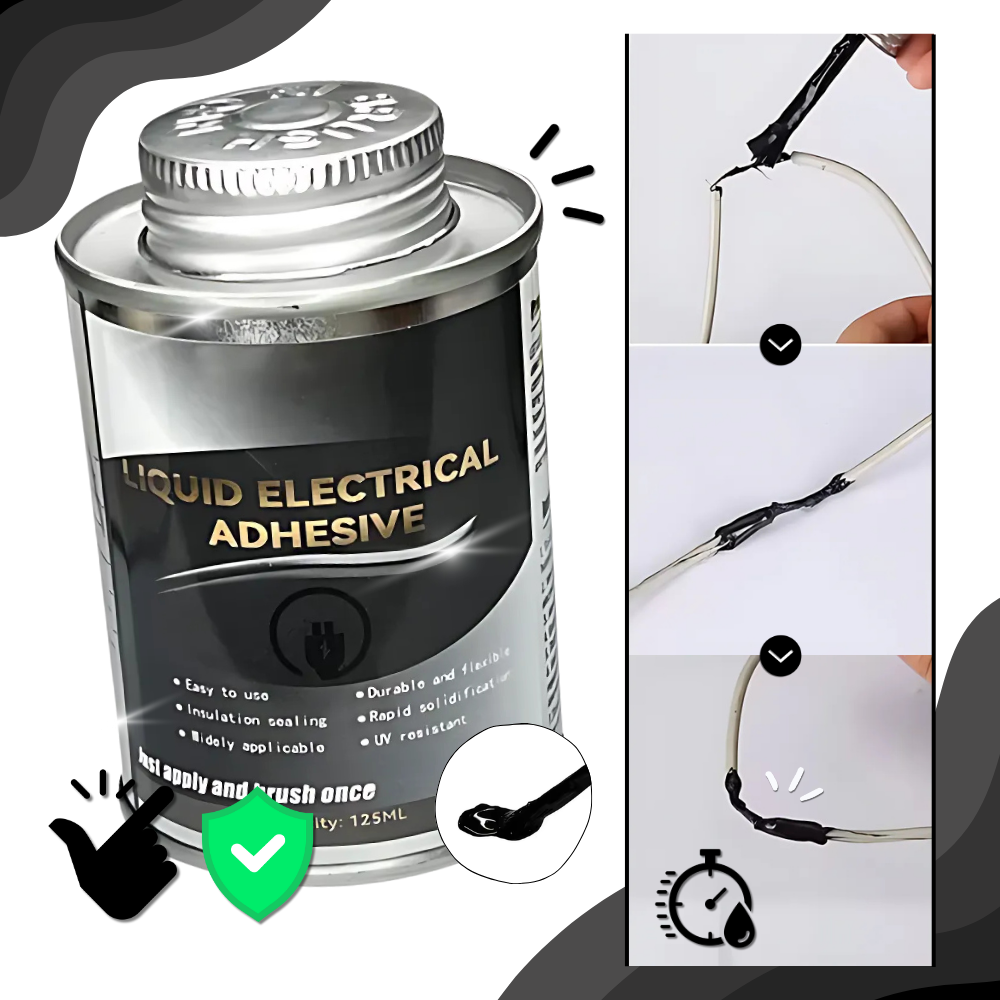 Filme de isolamento líquido Amleso, cola e adesivo de construção, embalagem de 125 ml, aplicado para isolamento e fixação.
