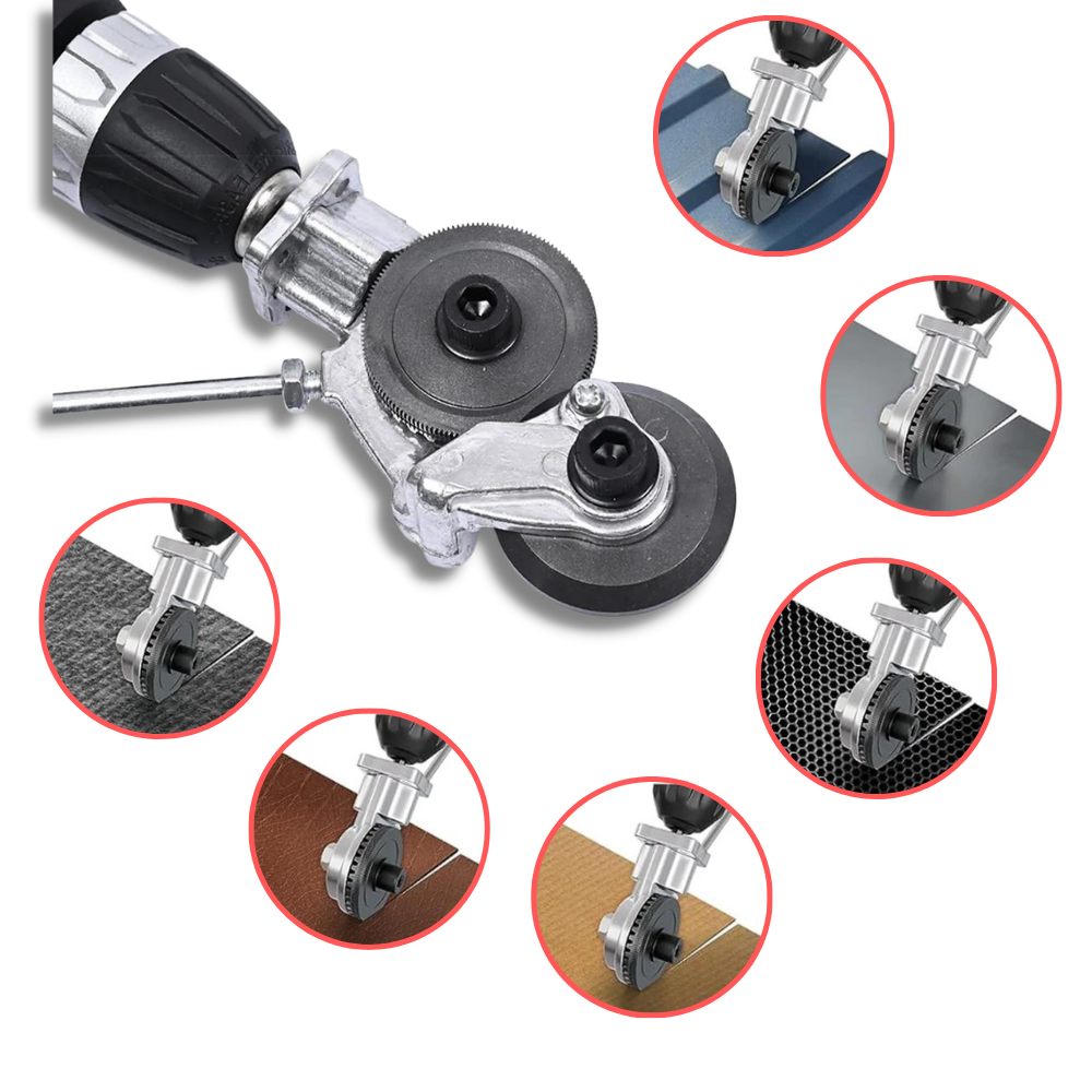 Conjunto de 6 peças de coupe-plaques para perceuse elétrica Ana, ferramentas elétricas multi-usages para cortes precisos