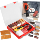 Conjunto de ferramentas de reparo de azulejos em cerâmica da marca Andoer, ferramentas de maçonaria com cabos vermelhos.