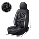 Capa de assento de carro impermeável da marca Andoer, branca com borda vermelha, para peças de veículos.