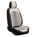 Capa de assento de carro impermeável da marca Andoer, em branco com borda vermelha, para peças de veículos.