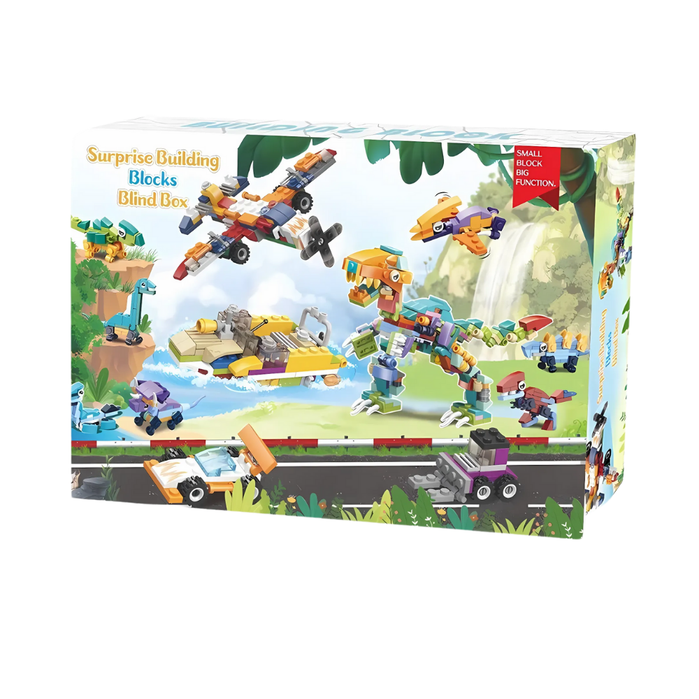 Blocos de construção Minecraft Ozerty com tema de floresta e animais, ideal para brinquedos de montagem e criatividade infantil.