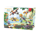 Blocos de construção Minecraft Ozerty com tema de floresta e animais, ideal para brinquedos de montagem e criatividade infantil.