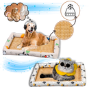 Tapete anti-derrapante e refrigerante para animais de estimação Huanledash, ideal para conforto e segurança em camas e áreas de descanso