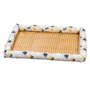 Tapete antiderrapante e cooling para pets Huanledash, almofada cinza confortável para animais de estimação.