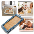 Tapete para animais de estimação Huanledash com tecnologia de resfriamento e base antiderrapante, ideal para conforto e segurança.