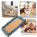 Tapete para animais de estimação Huanledash com tecnologia de resfriamento e base antiderrapante, ideal para conforto e segurança.