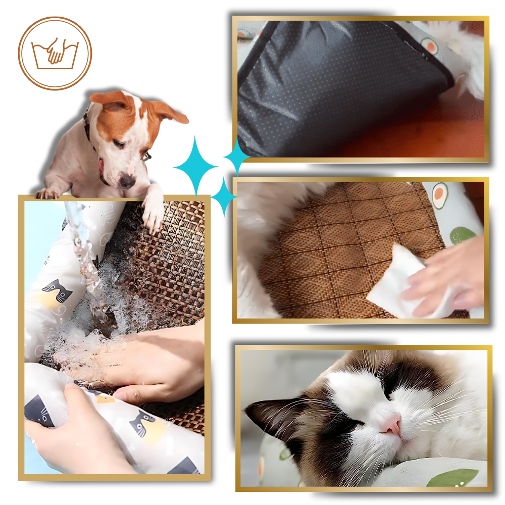Tapete antideslizante e resfriador para animais de estimação Huanledash, confortável e fácil de manter.