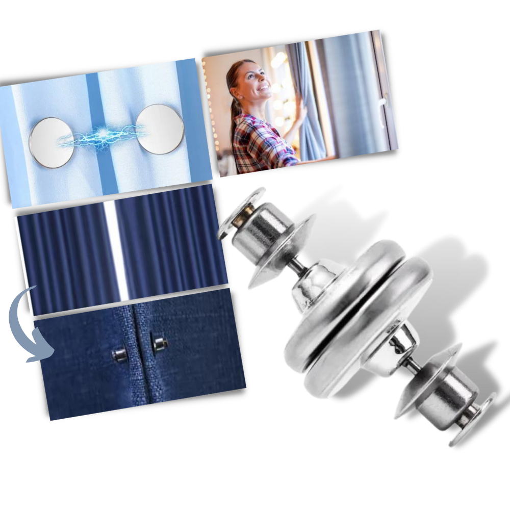 Clipe magnético anti-fugas de luz para cortinas, suporte para habillages de janela da marca Suuchh, fácil de instalar e remover.