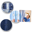 Clipe magnético para cortinas Suuchh, vedação anti-fuga de luz e ajuste de janelas, com acabamento em magnético.