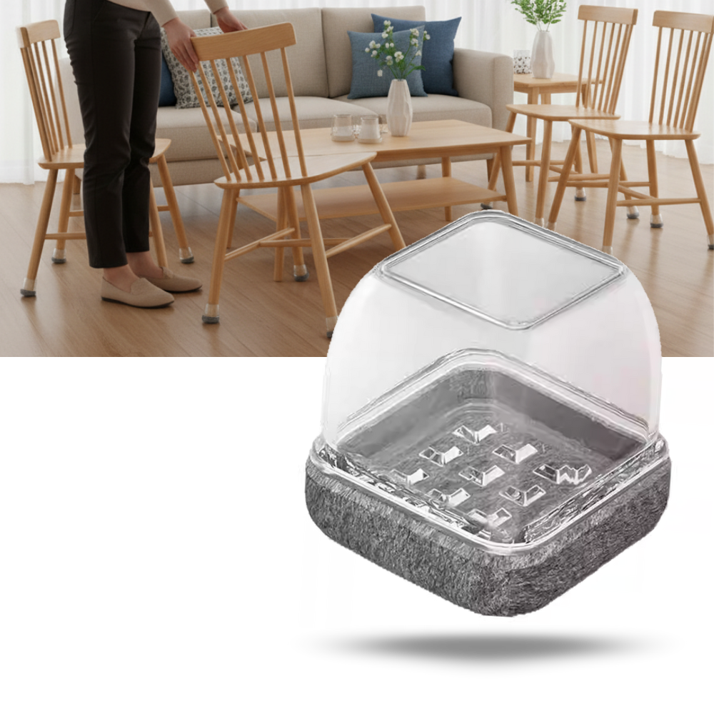 Sox de proteção para pés de móveis Landgoo, anti-riscos, feitos de material macio para evitar arranhões no piso.