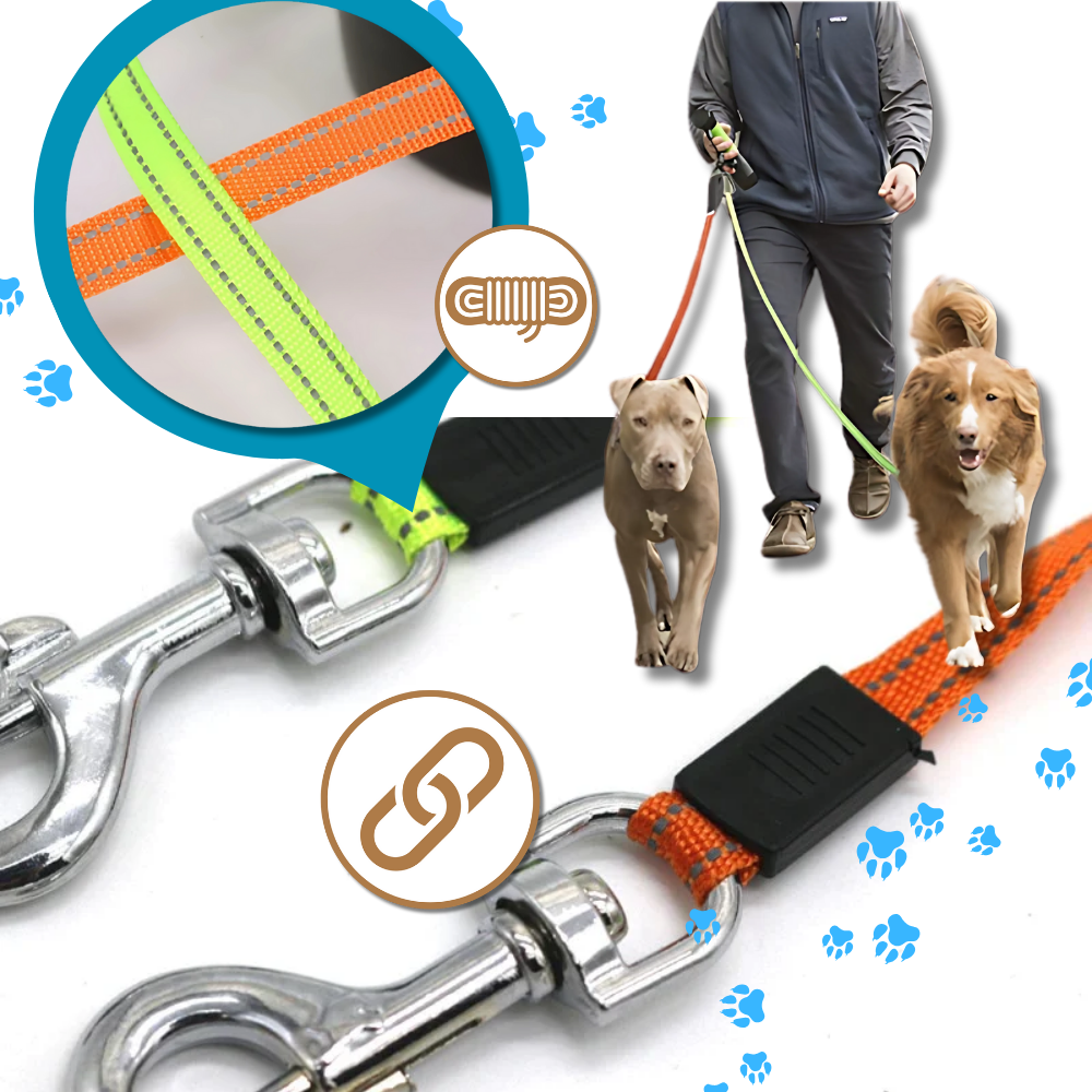 Corda de cachorro retrátil da Flexi com sistema anti-enrolamento, acessório confiável para passeios ao ar livre com cães.