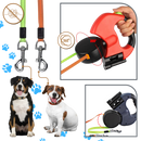 Corda de cachorro retrátil Flexi com mecanismo anti-enrolamento para evitar nós e manter o passeio seguro e confortável