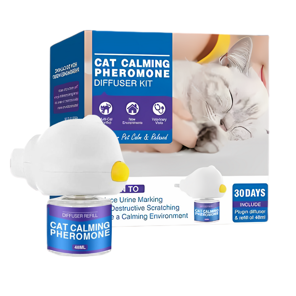 Acessório calmante para cães da marca Yubatuo, feromônio relaxante para aliviar a ansiedade de pets.