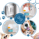 Acessório Yubatuo para cães com feromônios calmantes, ajudando a aliviar a ansiedade e promover relaxamento em animais de estimação.